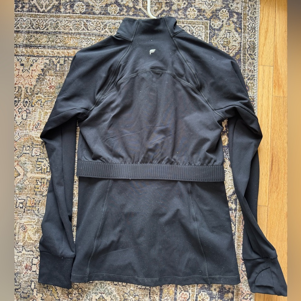 Fabletics Black Full-Zip Utility Jacket - Picture 4 of 4